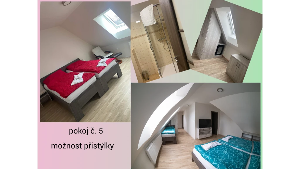 Pokoj s manželskou postelí – pokoj č. 5