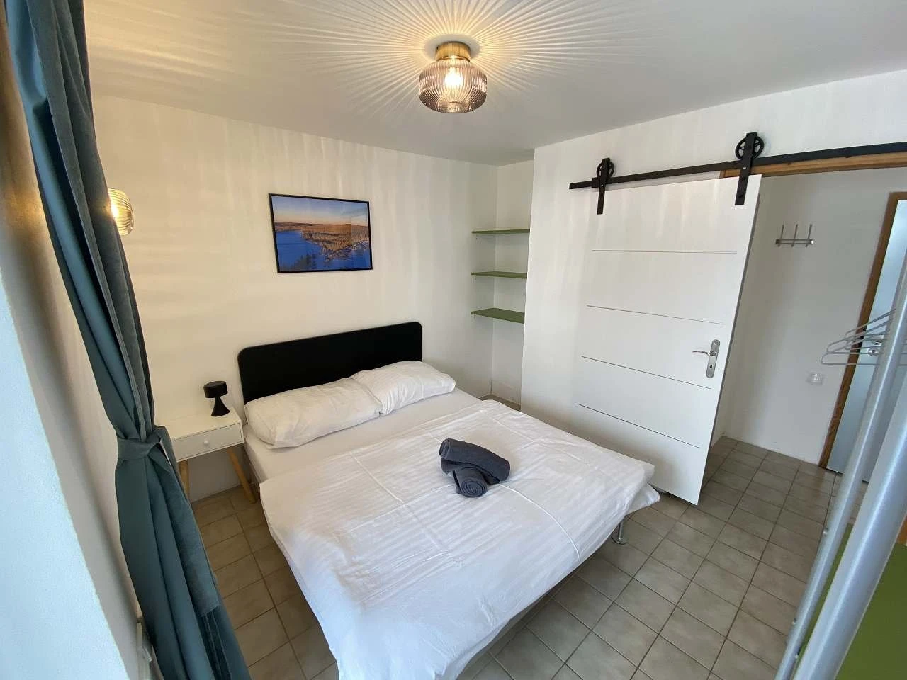 Čtyřlůžkový pokoj s výhledem na sjezdovku