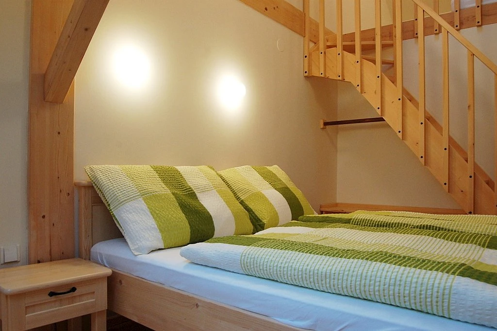 Zelený pokoj v 1 patře budovy