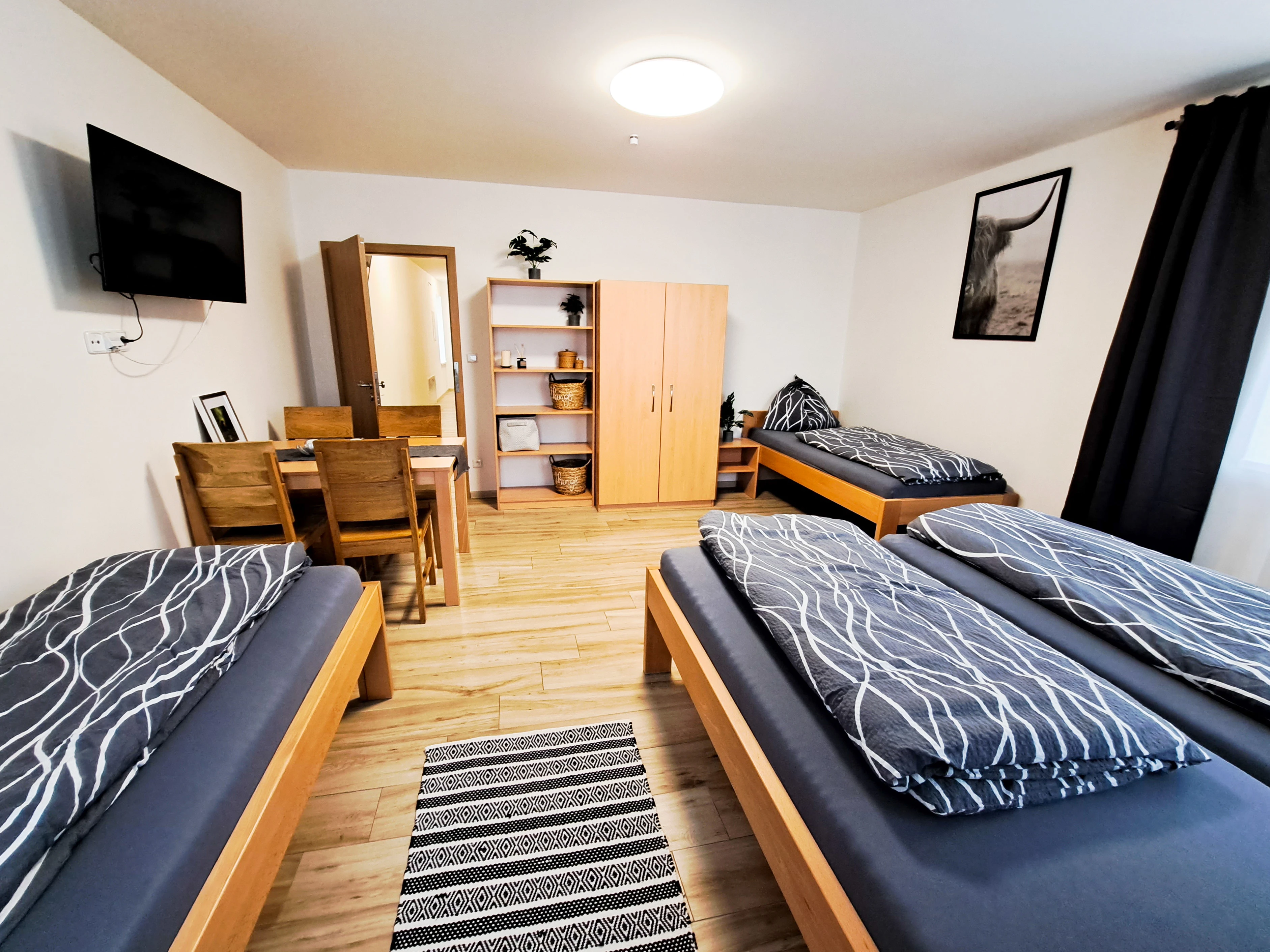 8-lůžkový apartmán ve dvoře