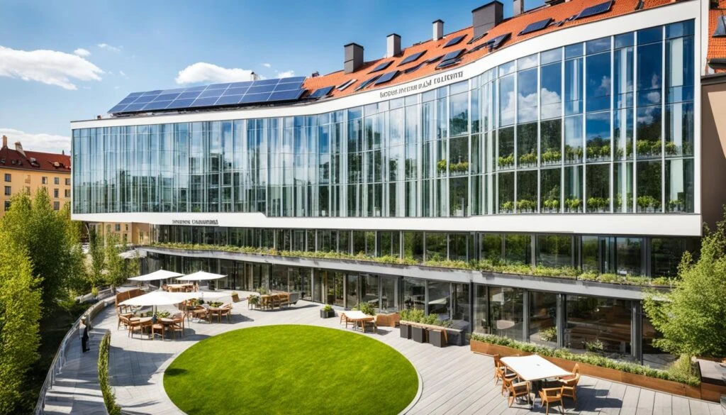 zelený hotel Adalbert Praha